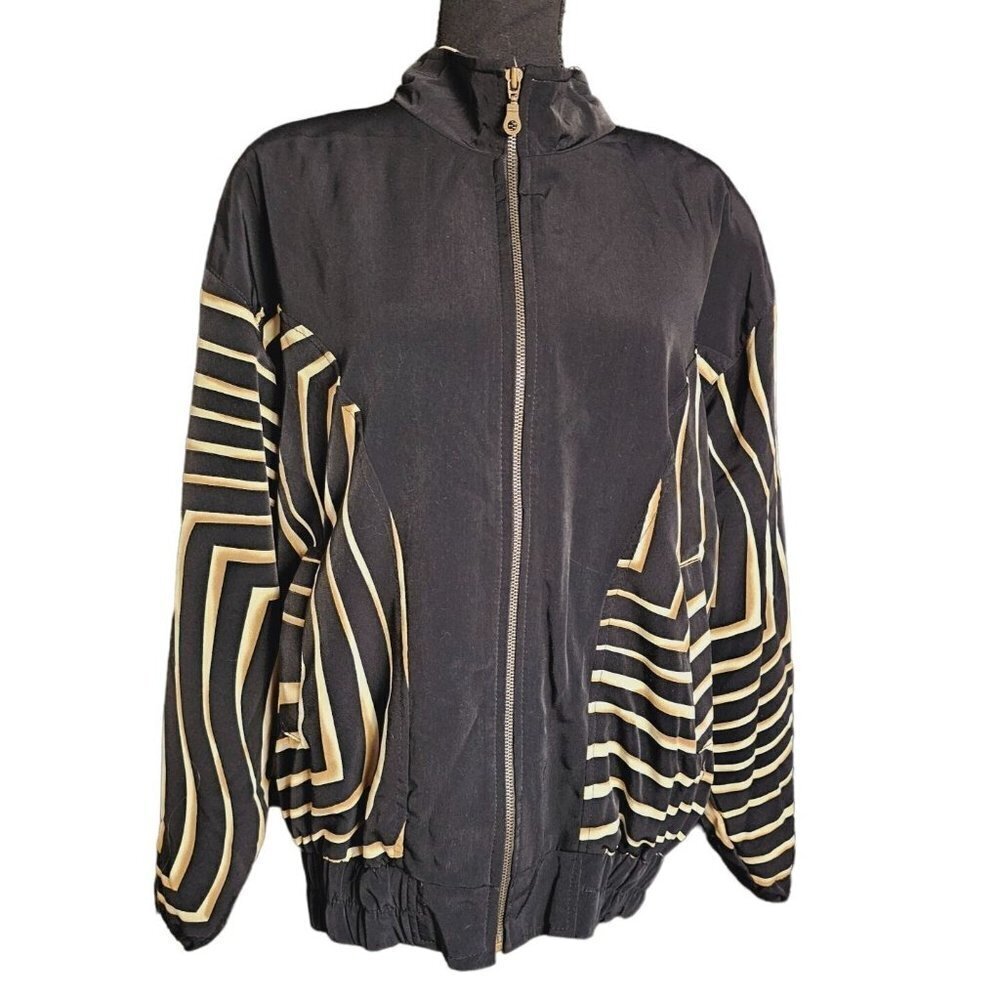 Rainbow Black and Gold Striped Jacket